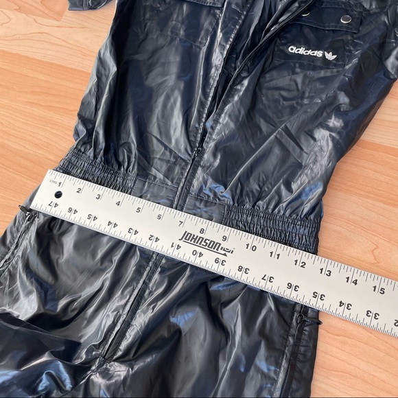 ADIDAS - Rare! Vintage Retro High-Waist, Ankle Jumpsuit Wind-Breaker Sz XS (0164 - Picture 4 of 13